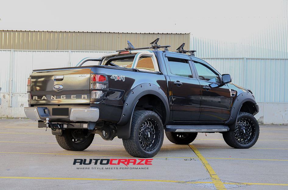FORD RANGER RAPTOR GD03 GLOSS BLACK MILLED ACCENTS